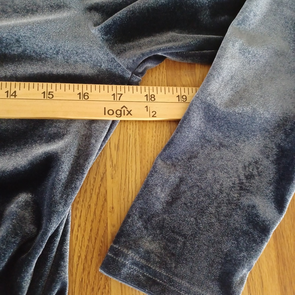 Guberry Velvet VNeck Wrap Bodycon Cocktail Evening Dress Size Med Ruched Side - Picture 6 of 7